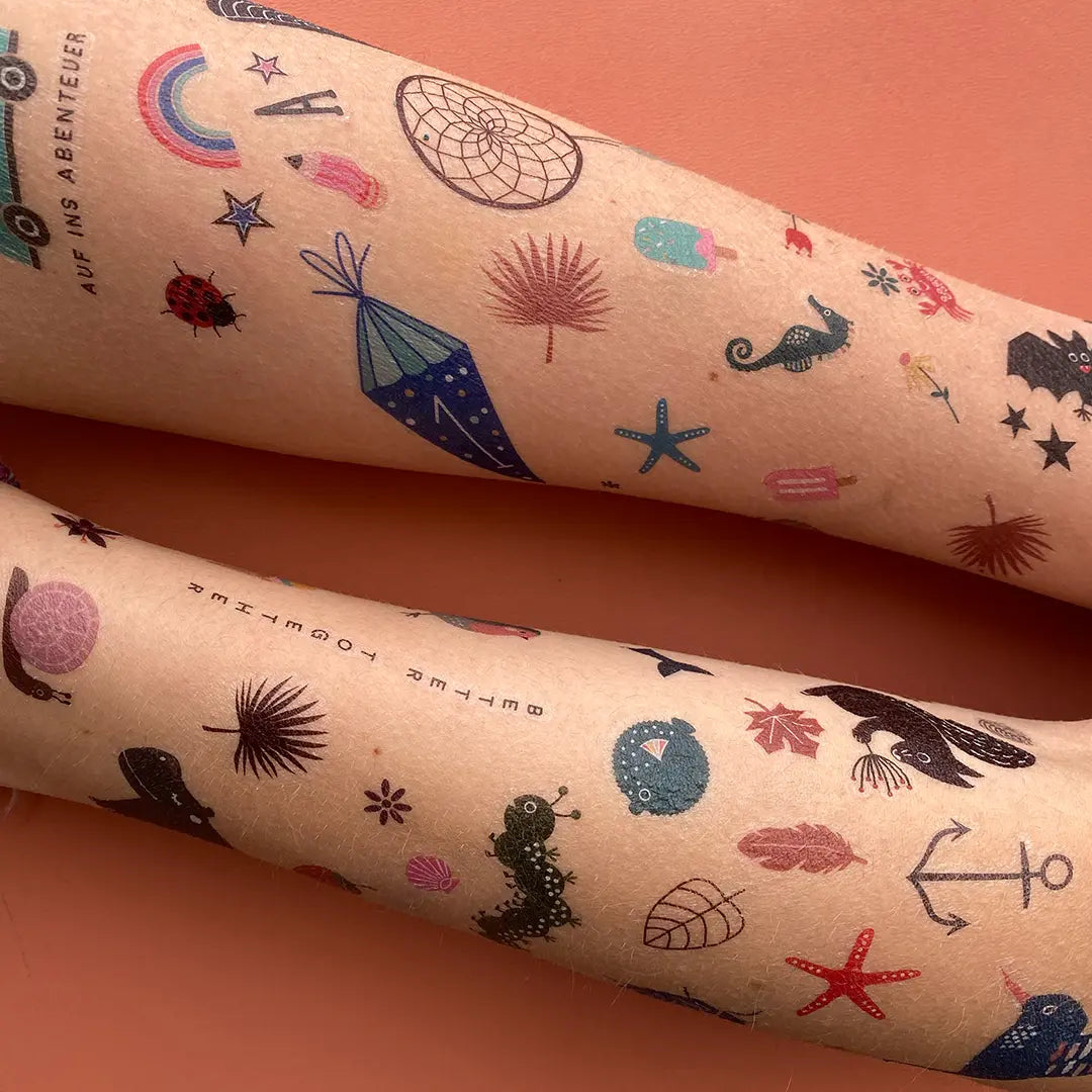 Temporäre Tattoos Faketattoos Klebetattoos für die Haut Kinder Tattoo für Kinder