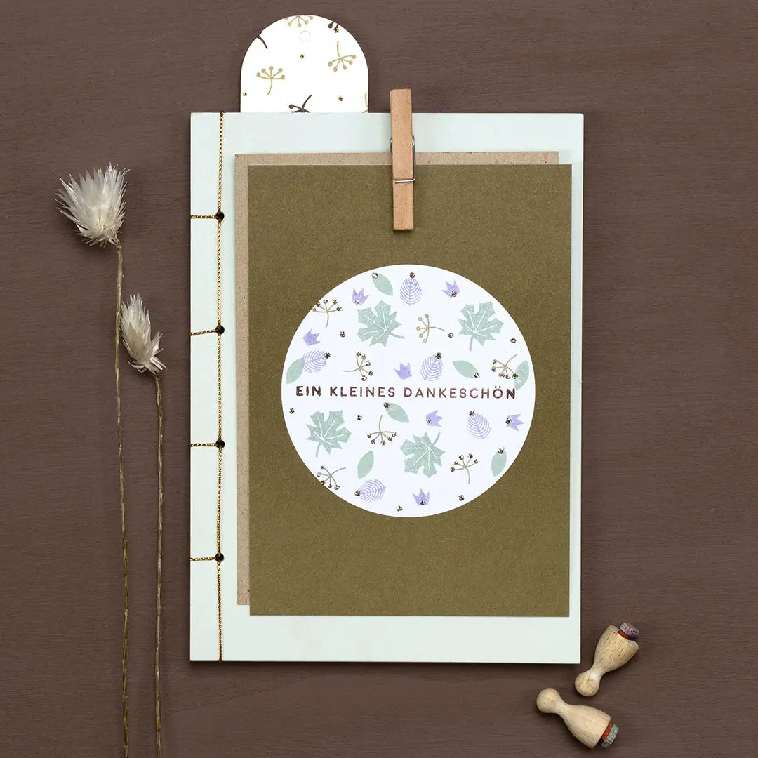 Stempel Herbst & Wald Blumenstempel Blätter Stempel Ahornblatt Stempel Knospe