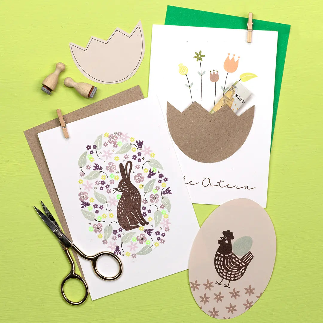 stempel ostern osterstempel stempel blumen kreative osterkarten stempel huhn stempel osterhase stempel ei