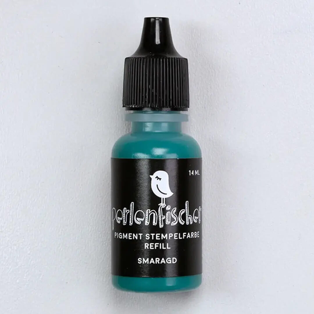 Pigment Stempelfarbe Refill | Smaragd
