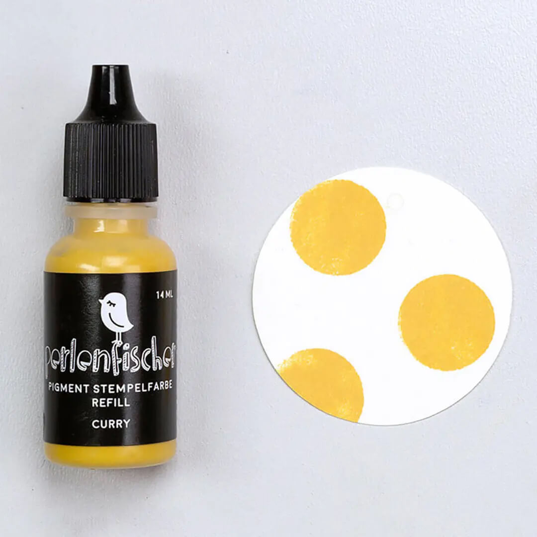 Pigment Stempelfarbe Refill | Curry