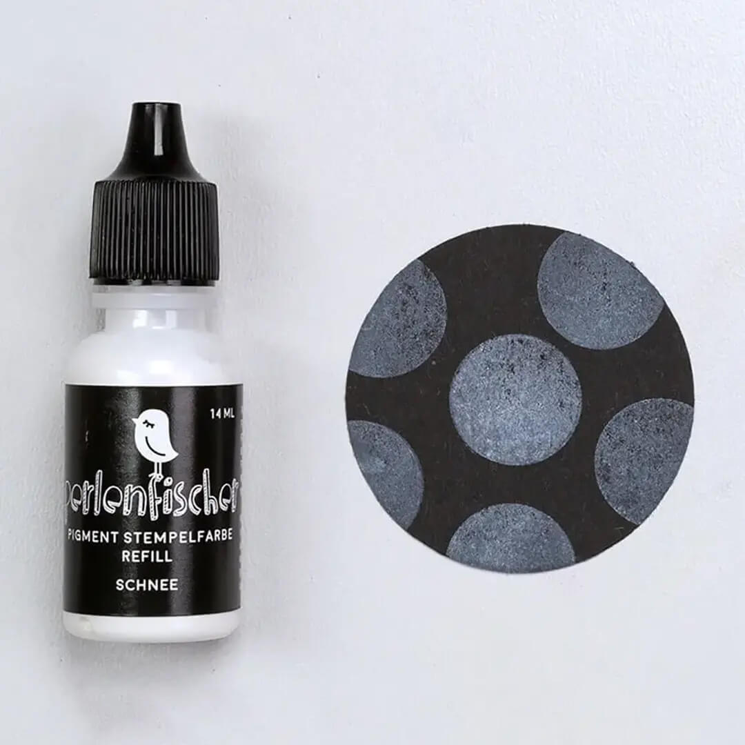 Pigment Stempelfarbe Refill | Schnee