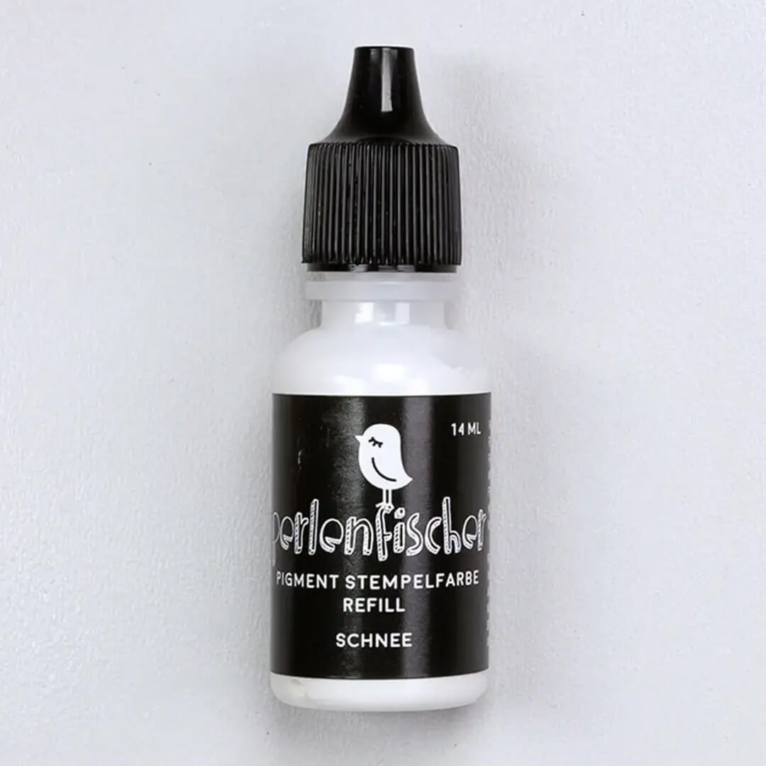 Pigment Stempelfarbe Refill | Schnee