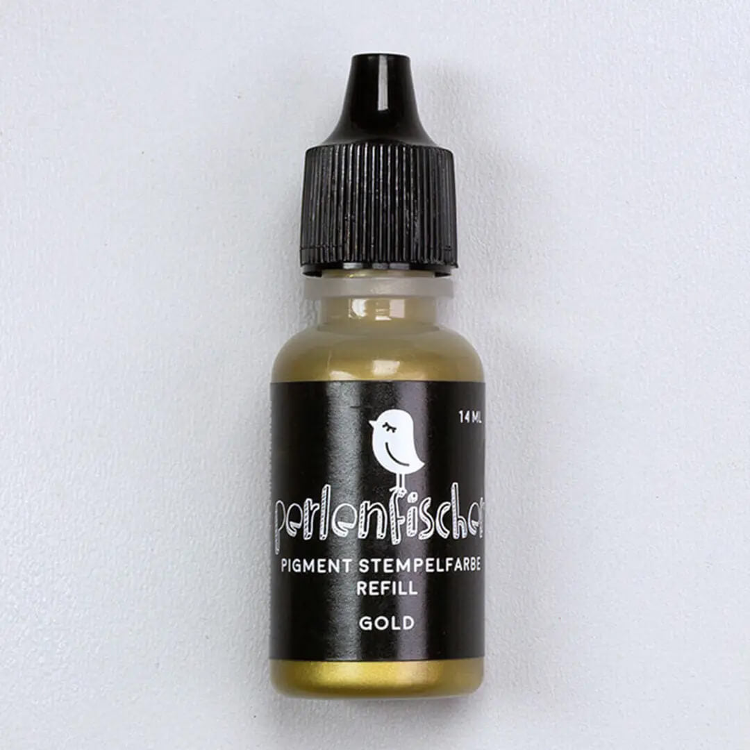 Pigment Stempelfarbe Refill | Gold