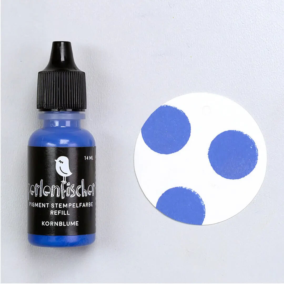 Pigment Stempelfarbe Refill | Kornblume