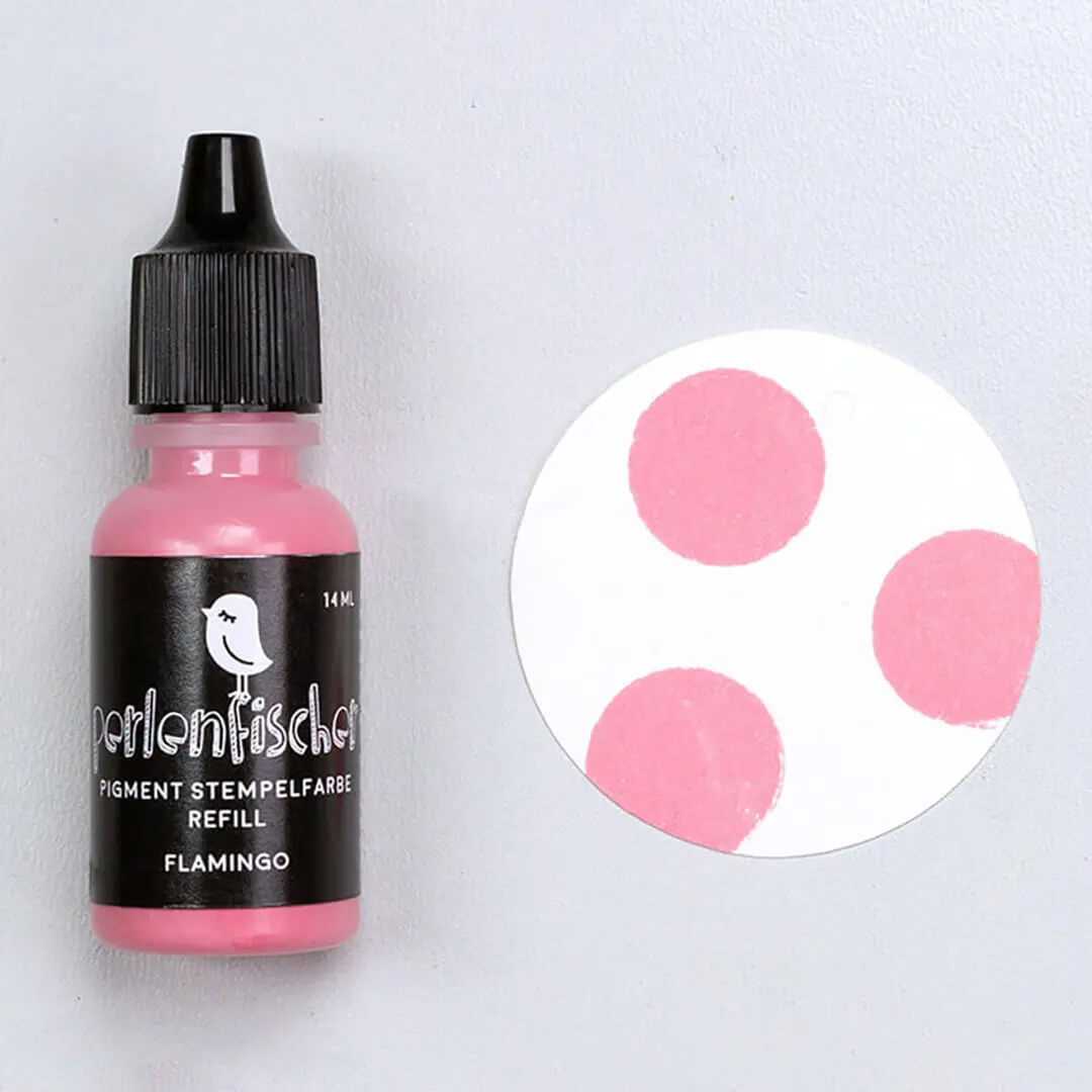 Pigment Stempelfarbe Refill | Flamingo