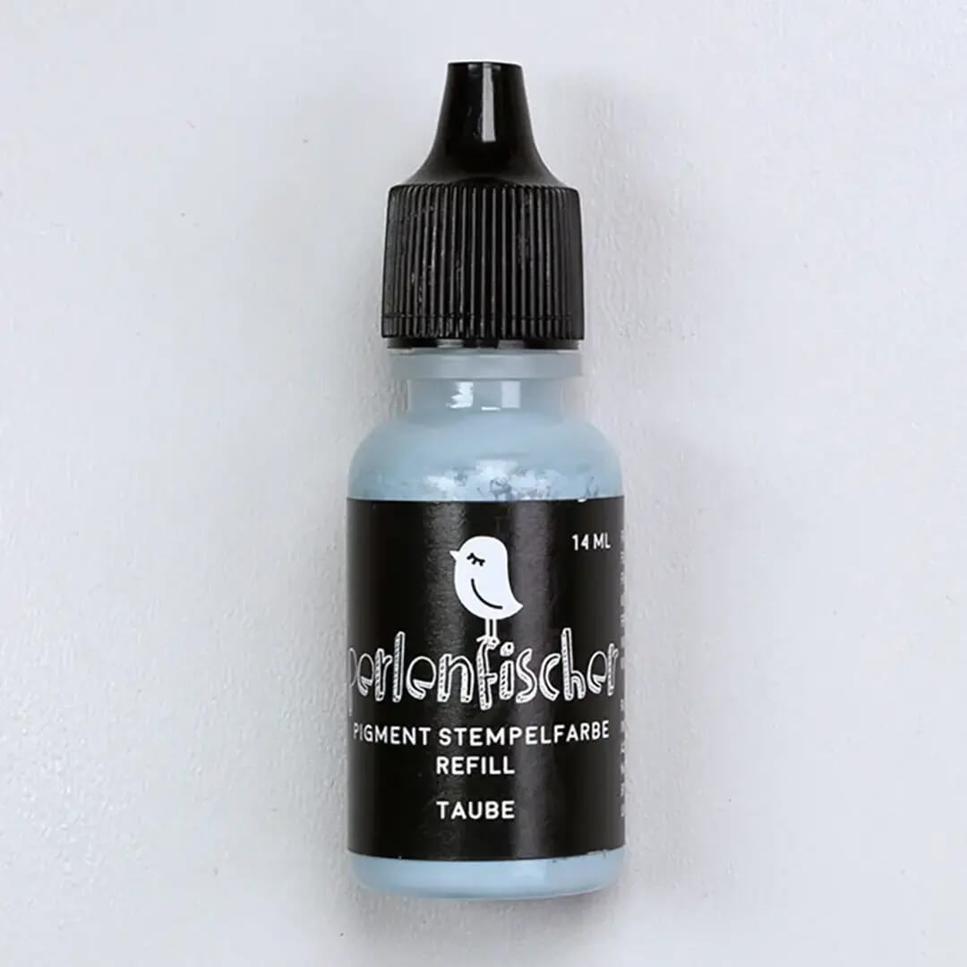 Pigment Stempelfarbe Refill | Taube