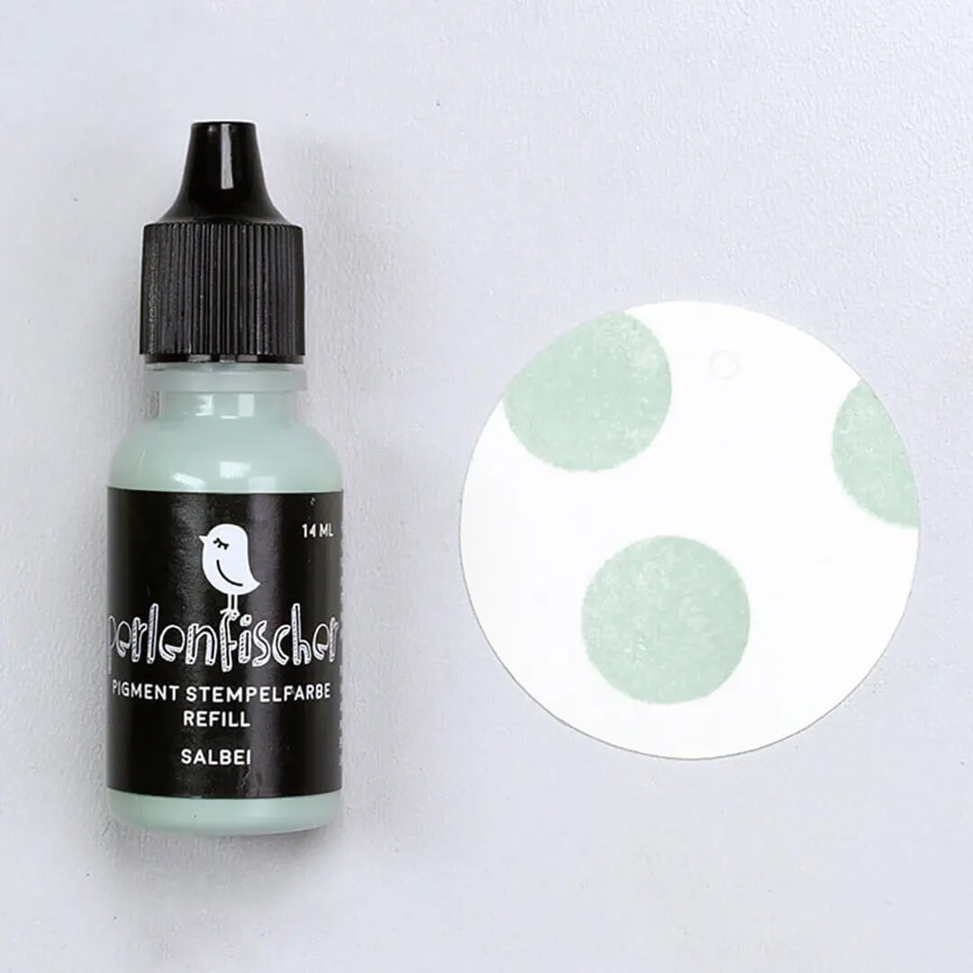 Pigment Stempelfarbe Refill | Salbei
