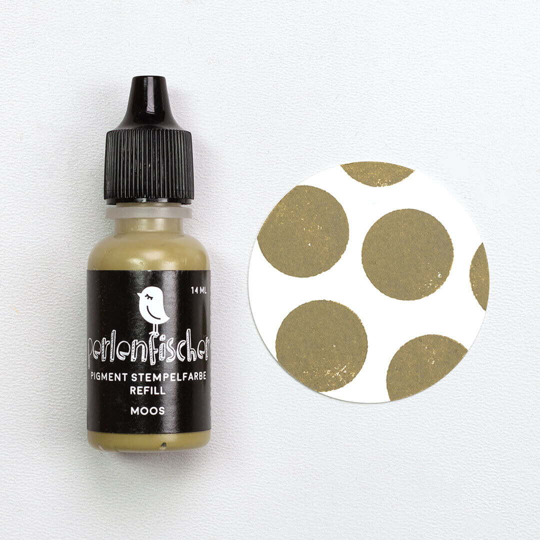 Pigment Stempelfarbe Refill | Moos