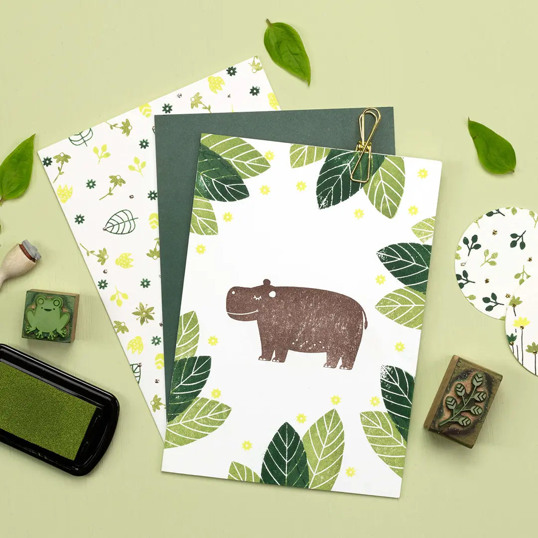 Blumenstempel und Blätterstempel Blümchen Stempel Dschungelblätter Stempel Pflanzen Stempel Knospen Stempel Blütenstempel