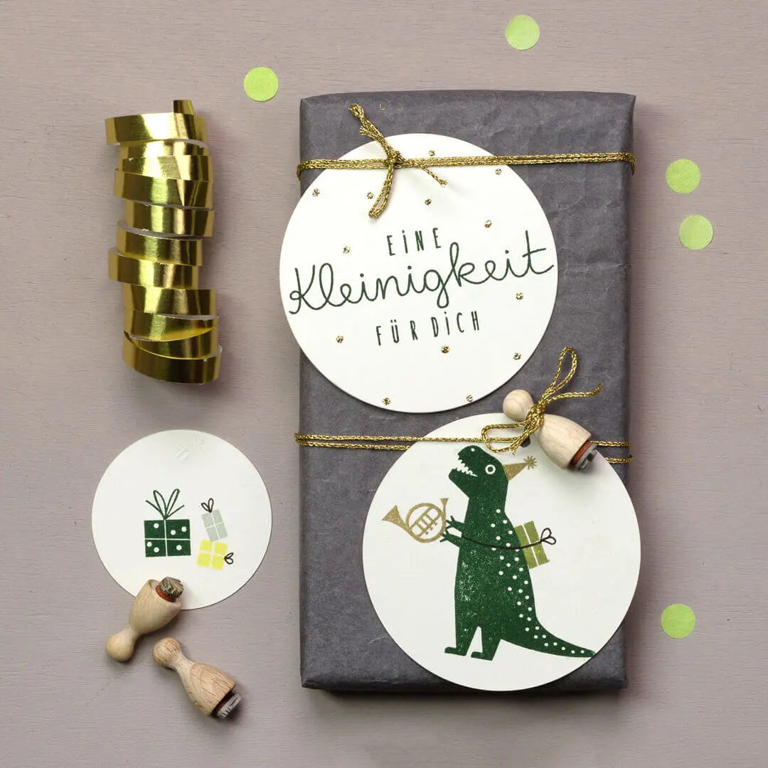 Stempel Kinder Stempel Kindergeburtstag Geschenke basteln Stempel Eine Kleinigkeit für dich Stempel Geschenk Dino Stempel