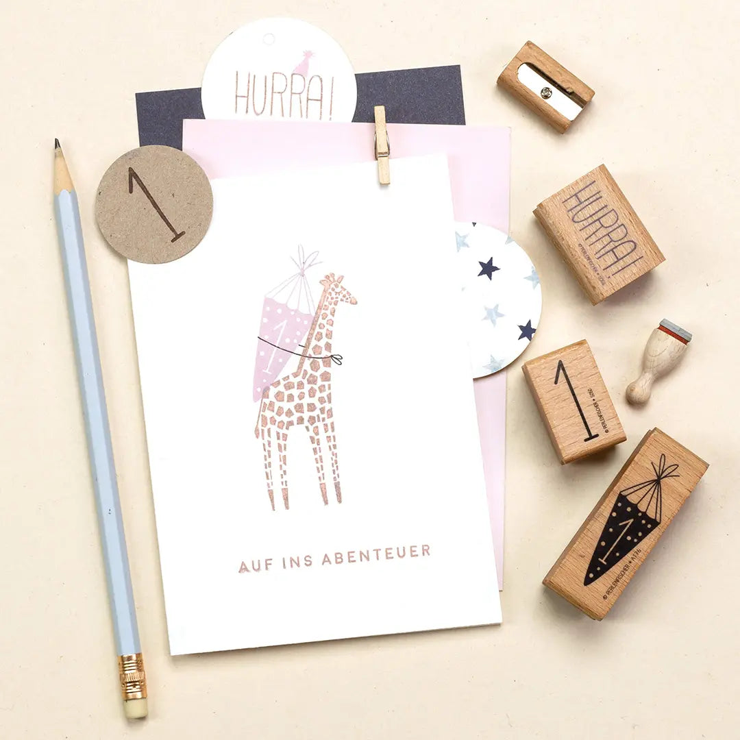 Stempel Kinder Schulstempel Stempel zur Einschulung Schultüte Stempel Stern Stempel Giraffe zahlenstempel