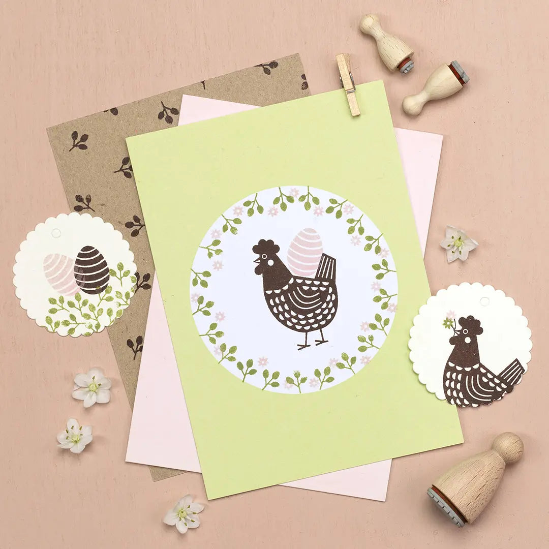 stempel ostern osterstempel stempel huhn osterpostkarten osterkranz stempeln blumenkranz stempeln stempel ei