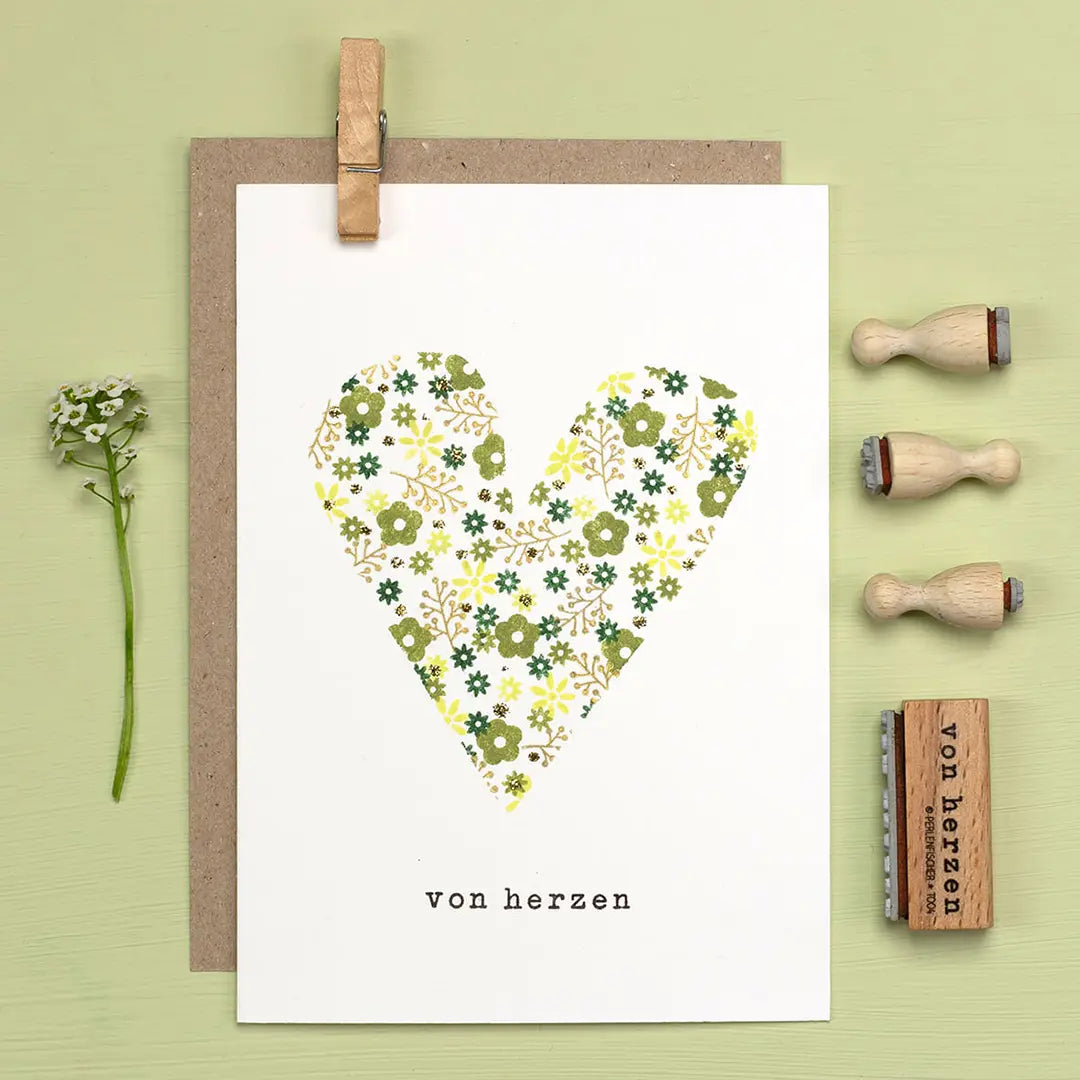 stempel hochzeit blumenstempel grusskarte stempel von herzen stempel blumen