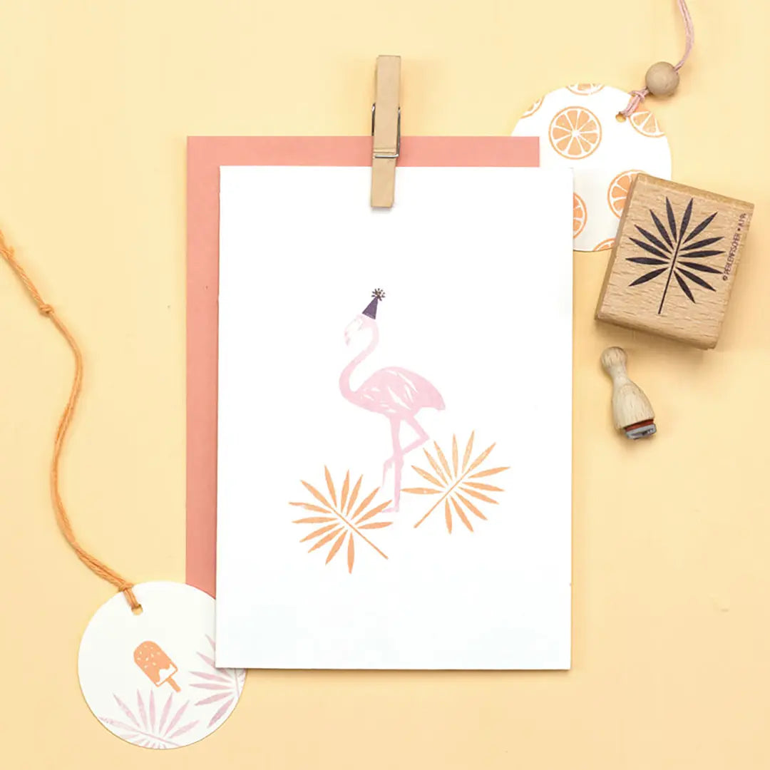 Stempel Tiere Vogel Stempel Flamingo