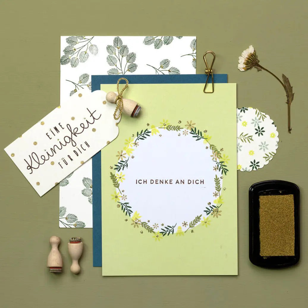 Textstempel für Geschenke Ich denke an dich stempel eine kleinigkeit für dich