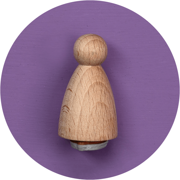 mini Stempel kleine Stempel Kegelstempel nachhaltige stempel aus Holz holzstempel