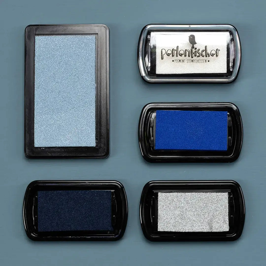 stempelkissen winter stempelkissen blau stempelkissen weiß stempelkissen silber stempelkissen metallic stempelkissen weihnachten