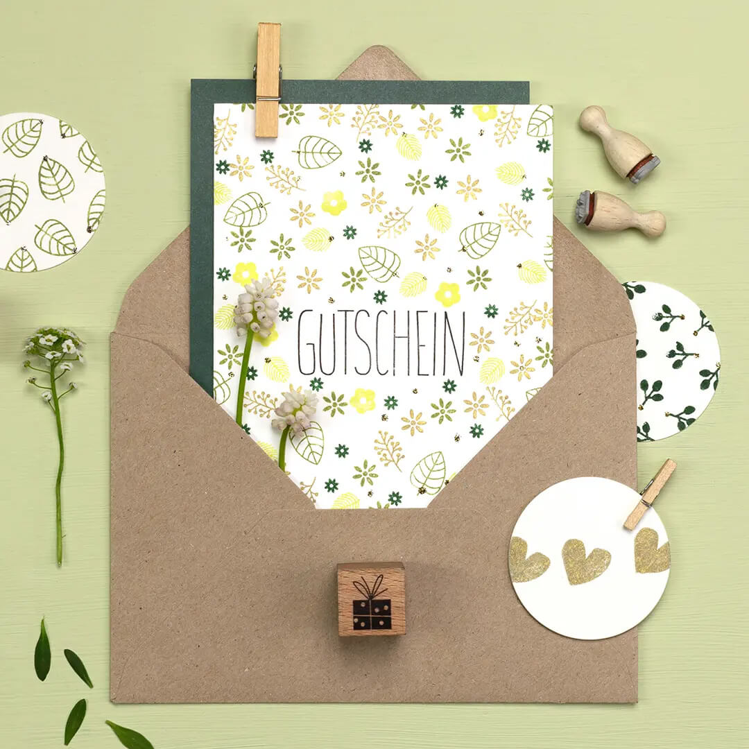 Stempel | Blatt outline klein