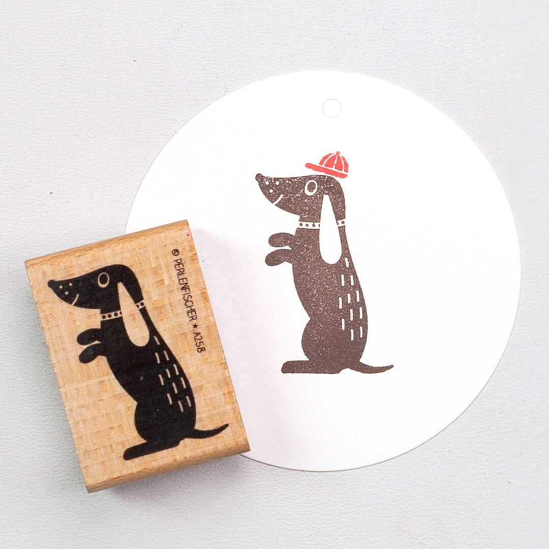 Stempel | Dackel sitzend