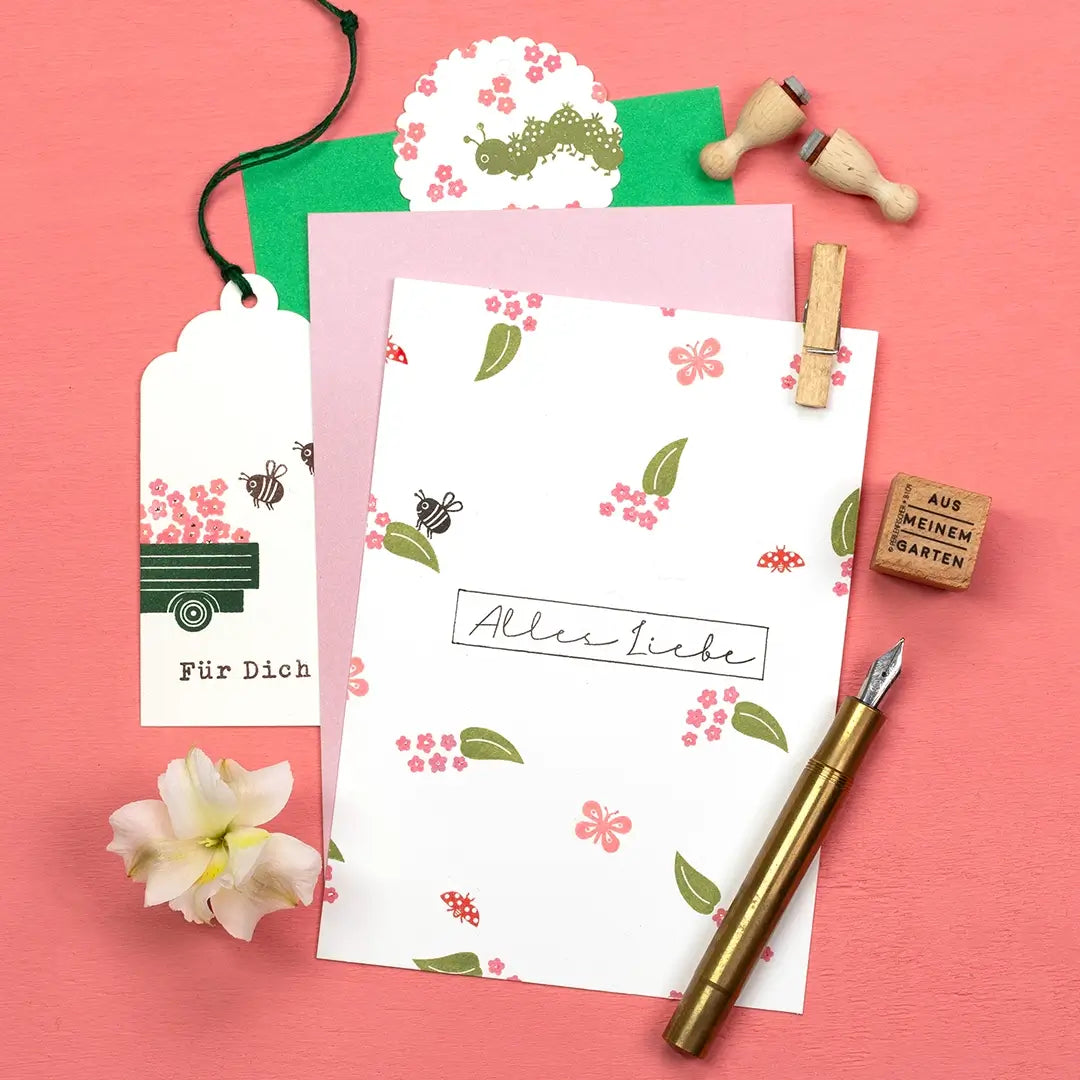 stempel muttertag stempel alles liebe stempel blumen stempel schmetterling stempel für dich grusskarte muttertag
