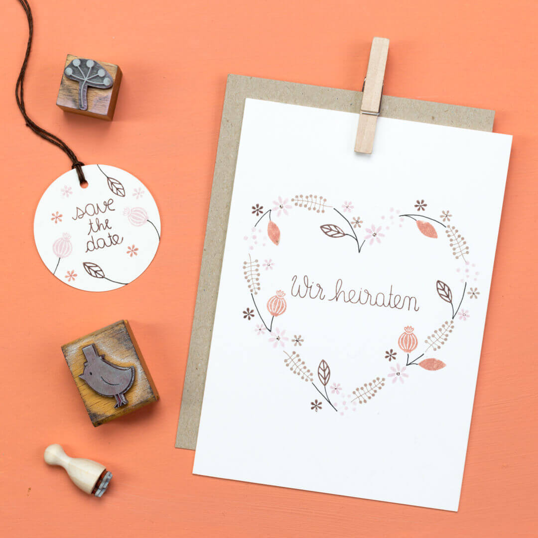 Stempel | Blatt outline mini