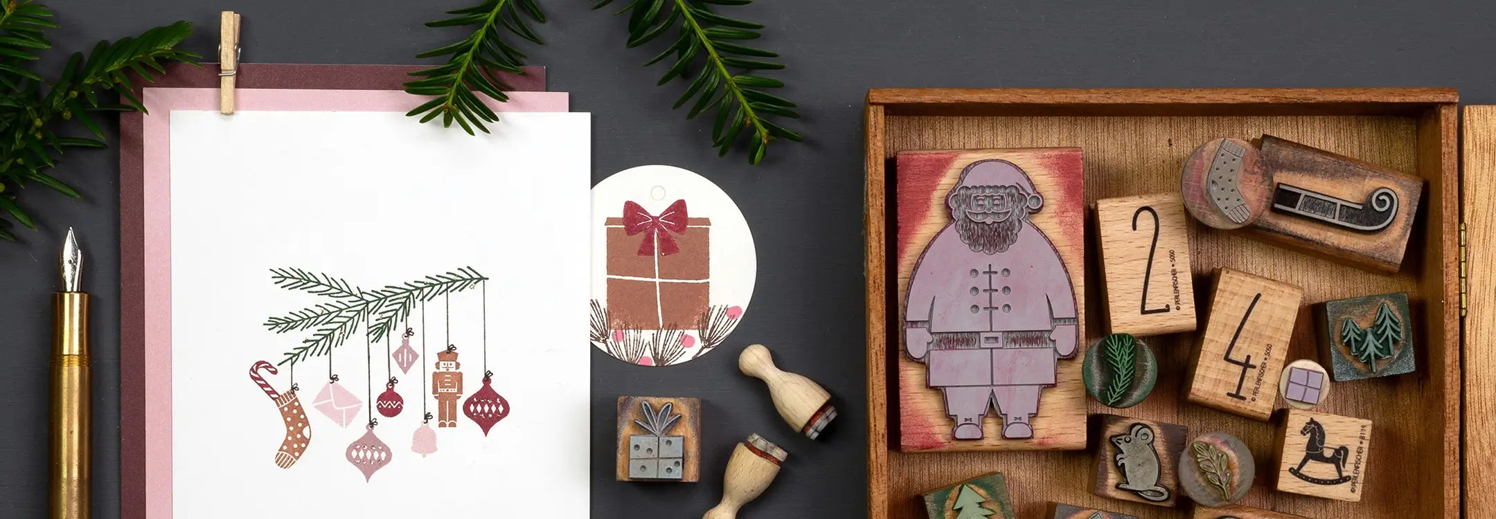 design stempel weihnachten motivstempel zahlen stempel tannenzweig stempel weihnachtsmann stempel schlitten stempelset weihnachten weihnachtskarten stempeln