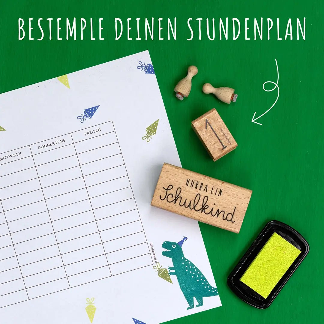 stempel kinder schulstempel stundenplan diy stempel schultüte zahlenstempel dino stempel hurra ein schulkind stempel zur einschulung