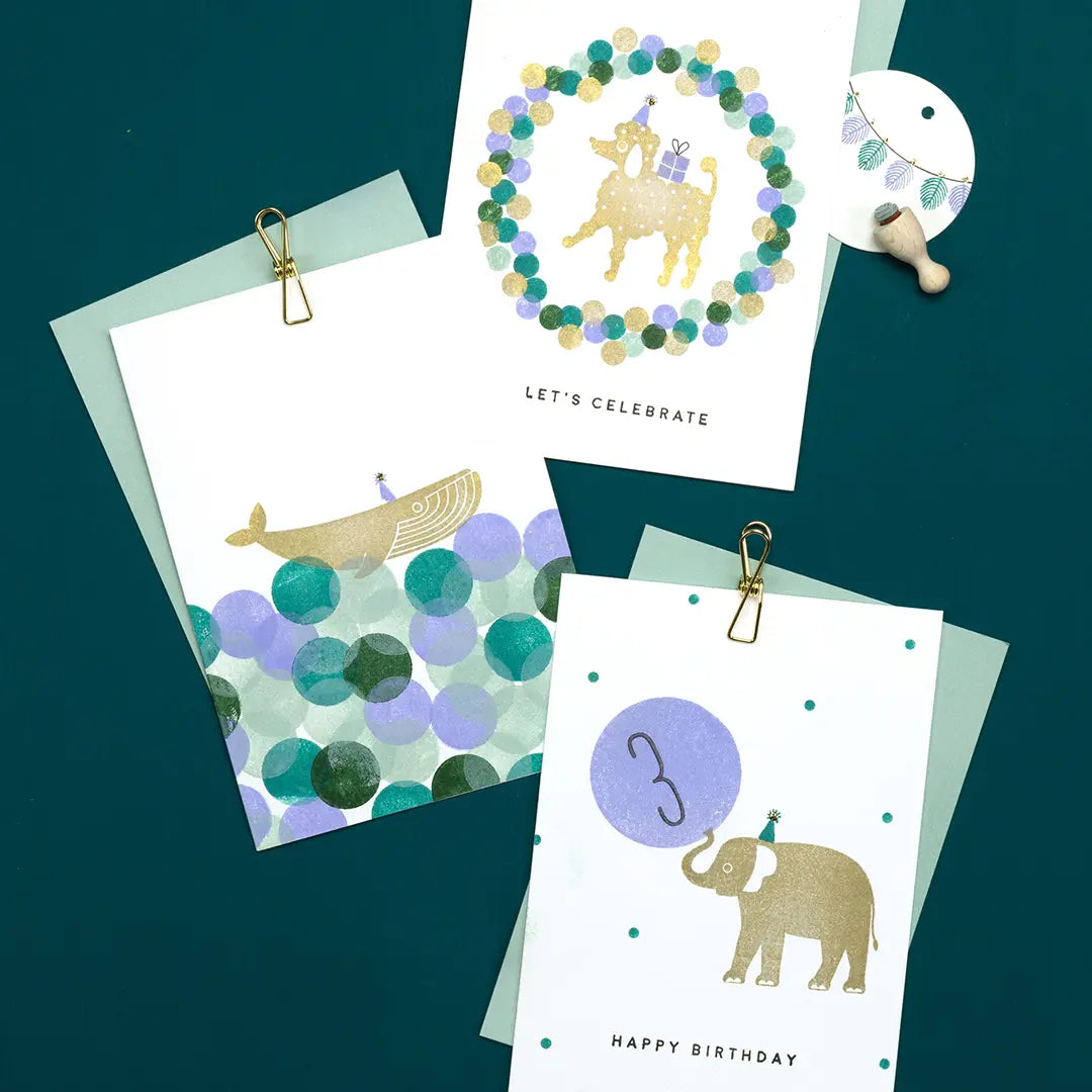 mini stempel geburtstag tiere kleine stempel für grußkarten