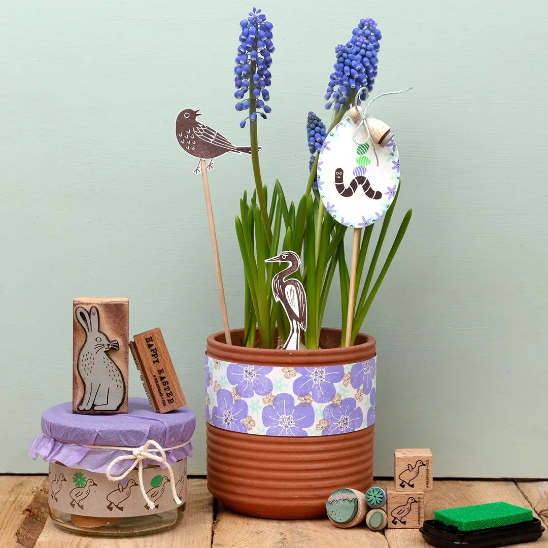 stempel ostern osterstempel diy ostergeschenk idee stempel osterhase stempel blumen stempel ei stempel osteranhänger diy