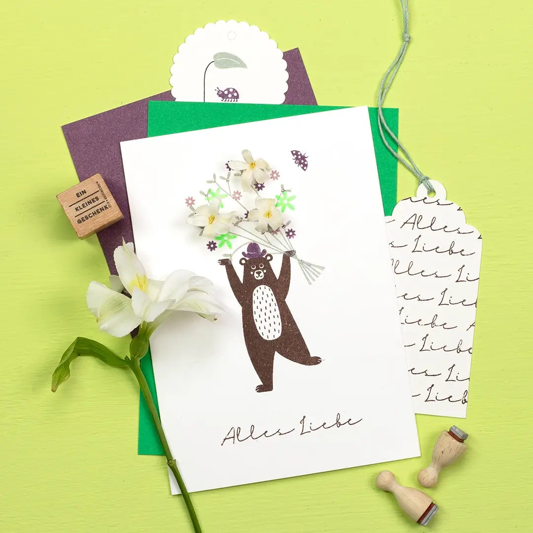 stempel muttertag sprüche stempel alles liebe blumenstempel