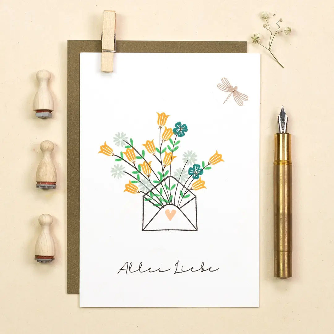 stempel muttertag sprüche stempel alles liebe stempel briefumschlag stempel blumen