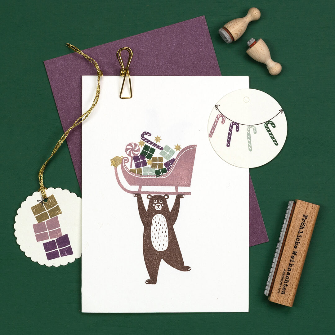 Stamp | Christmas sledge