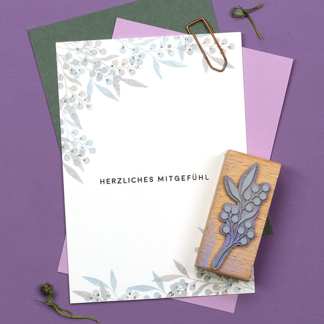 Stamp | Wild berry branch