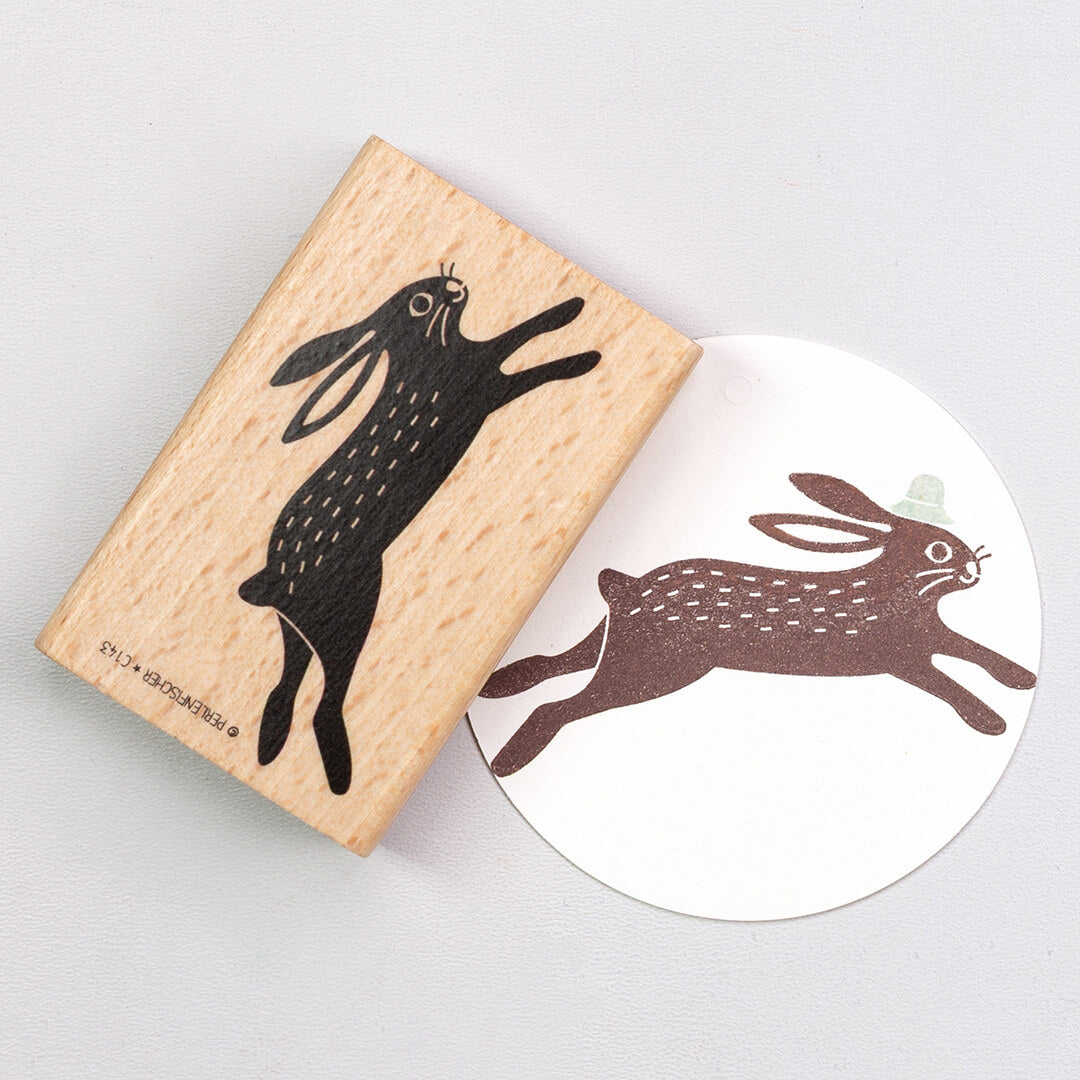 Stempel | Hase springend