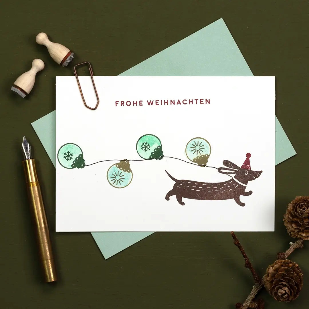 stempel weihnachten weihnachtsstempel stempel frohe weihnachten stempel flocke stempel christbaumkugel stempel dackel weihnachtskarte stempeln