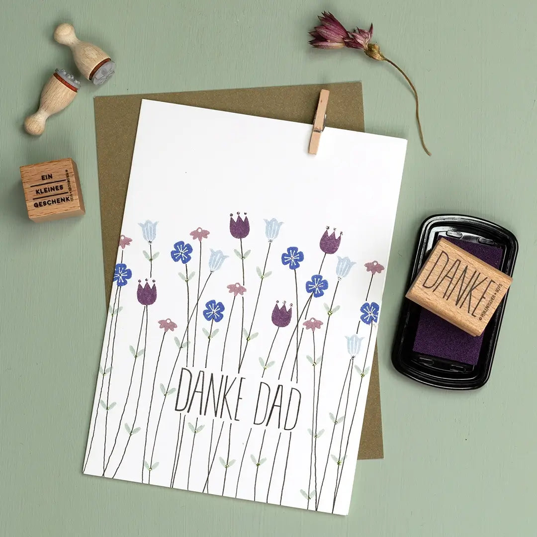 stempel vatertag stempel danke karte stempeln vatertag