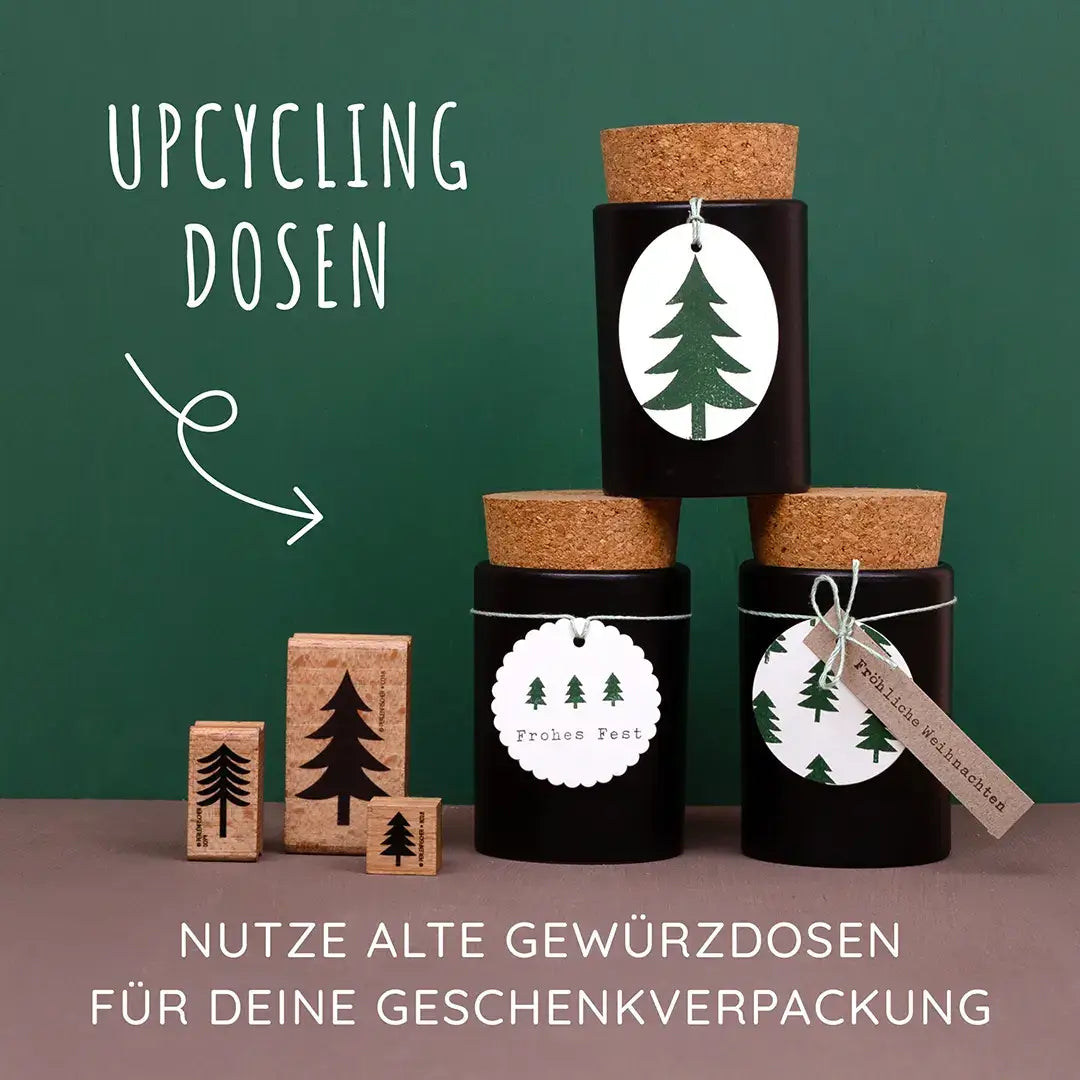 Stempel Weihnachten Stempel Tannenbaum Geschenkanhänger bestempeln