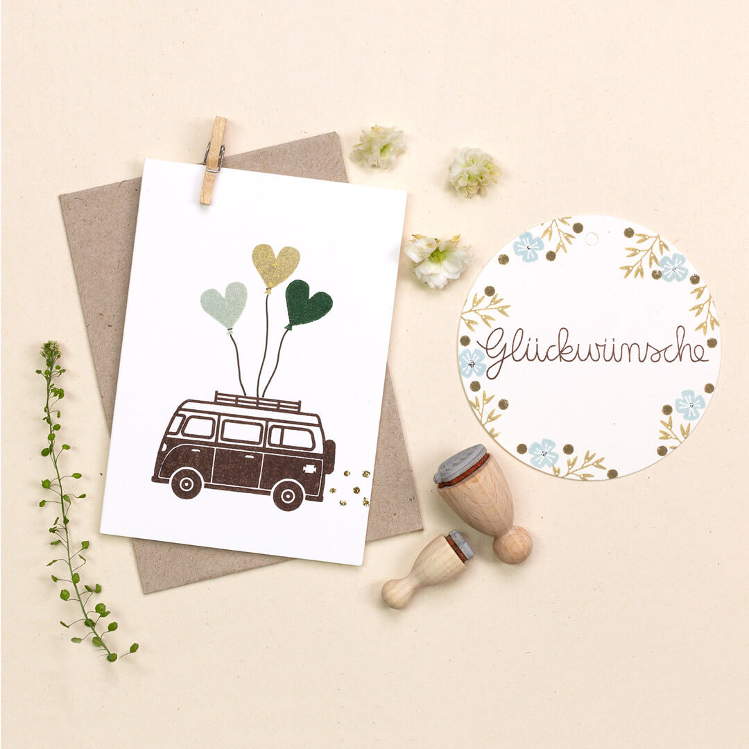 Stempel | Herzballon