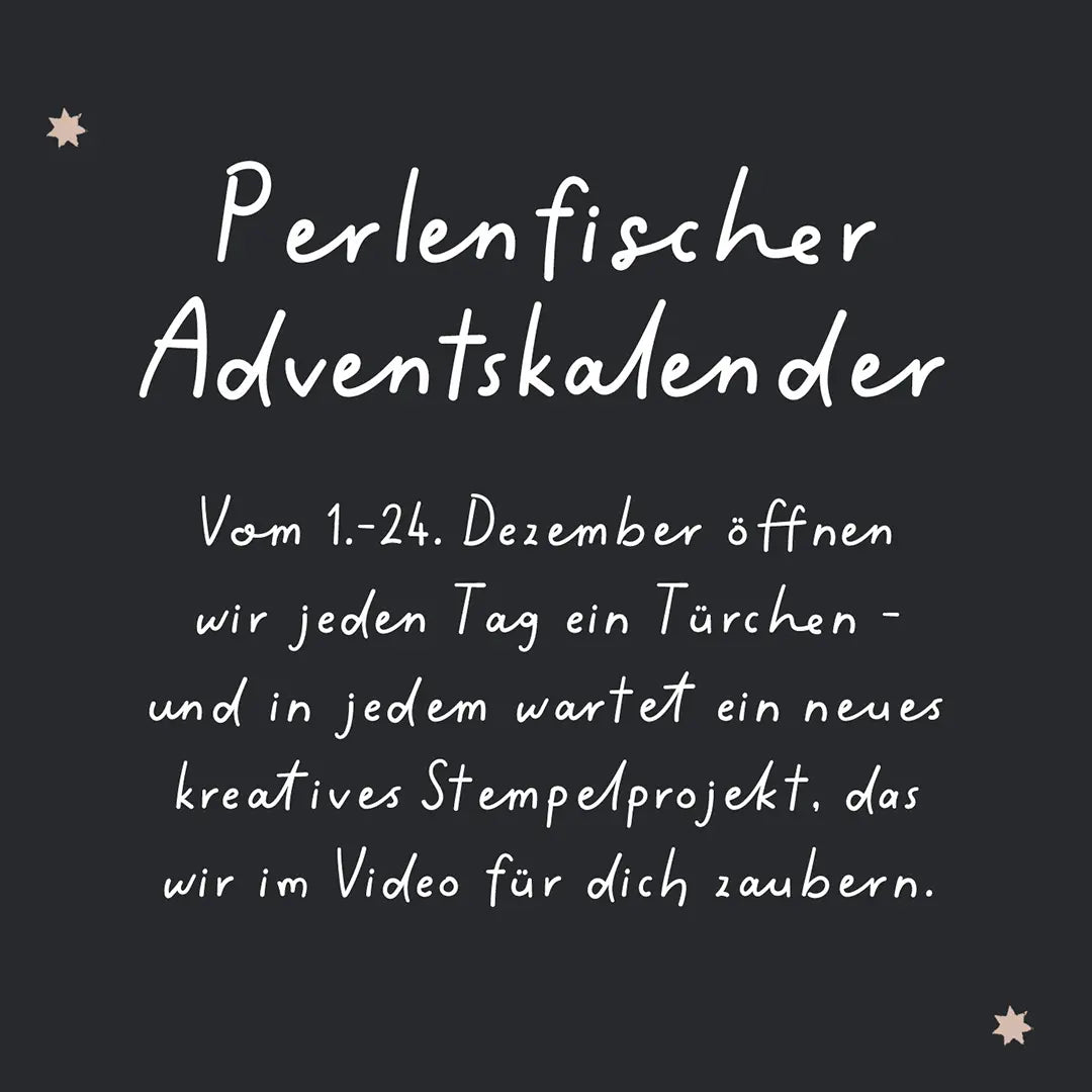 design stempel motivstempel gewinnspiel perlenfischer adventskalender stempel weihnachten weihnachtsstempel