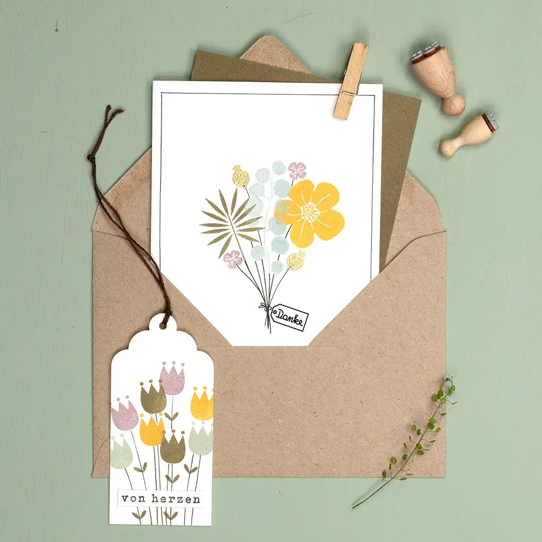 stempel hochzeit dankeskarten stempeln stempel blumen stempel danke