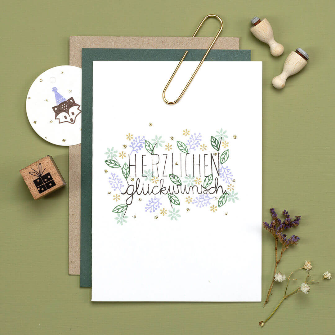 Stempel | Blatt outline mini