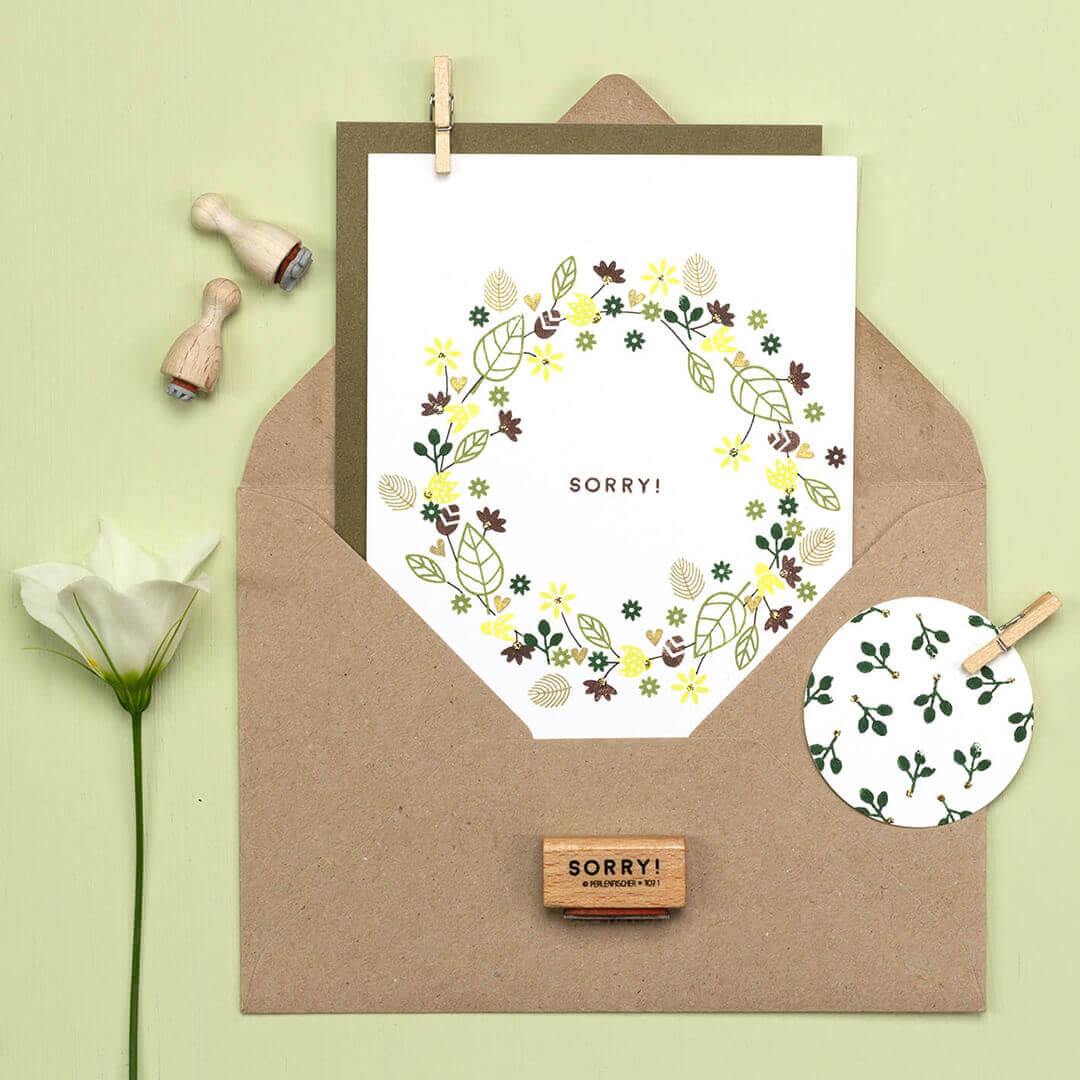 Stempel | Blatt outline mini