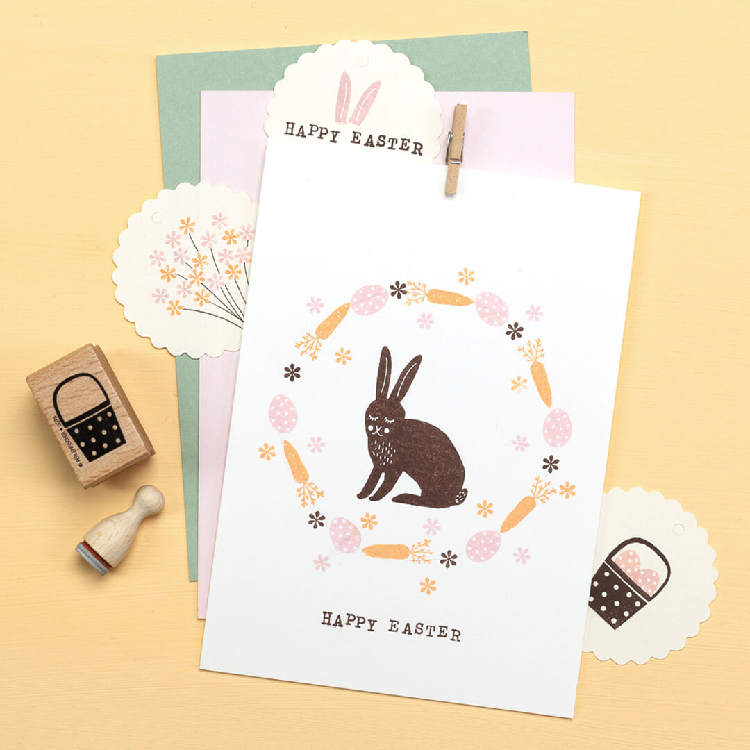 Stamp | Happy Easter in line 