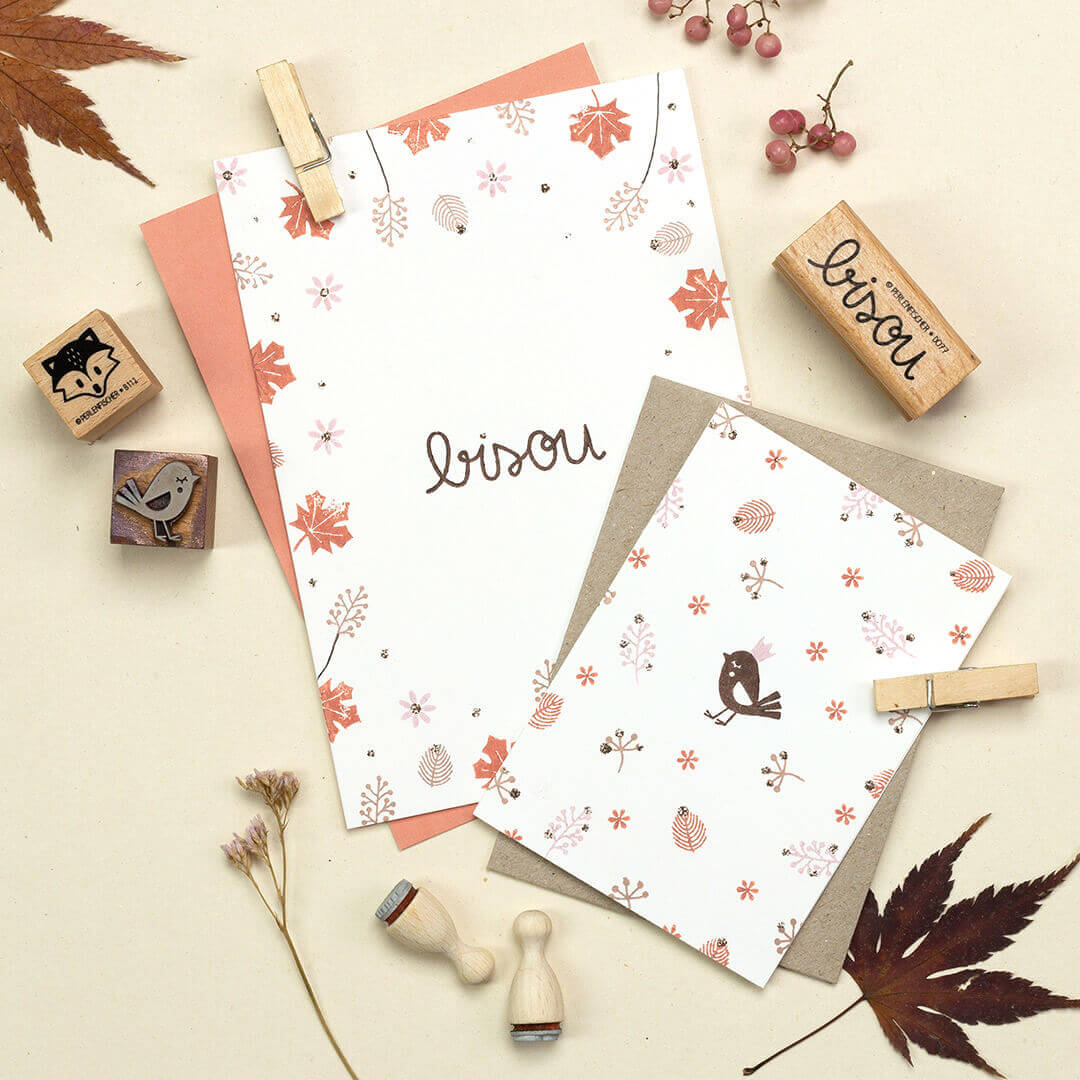 Stempel | Federblatt mini