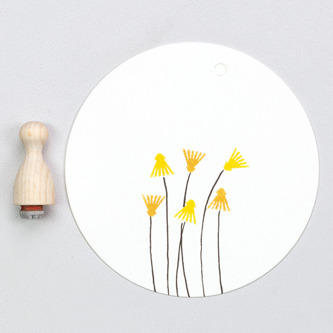 Stamp | Brush flower mini