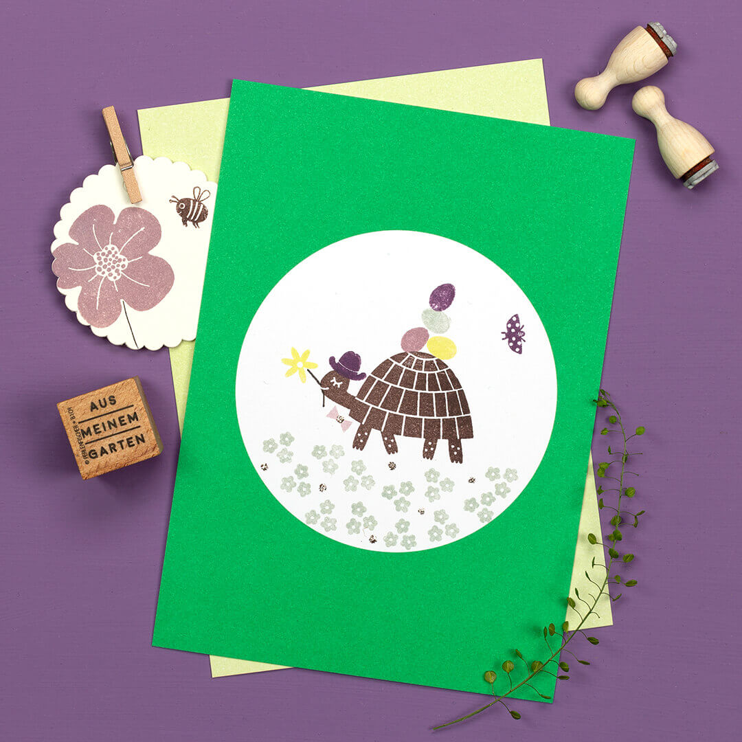 Stamp | Ladybug Flying