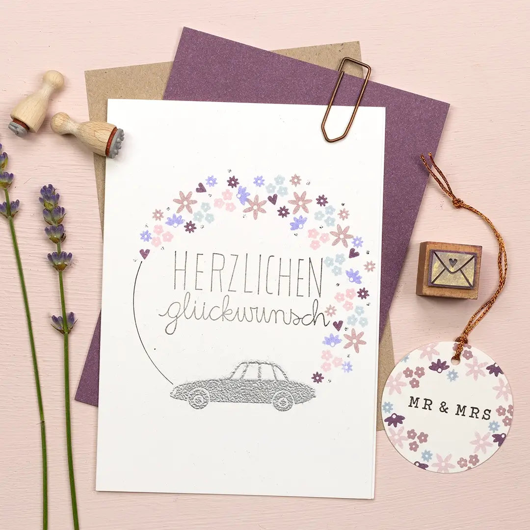stempel hochzeit hochzeitskarte stempeln stempel herzlichen glückwunsch stempel auto