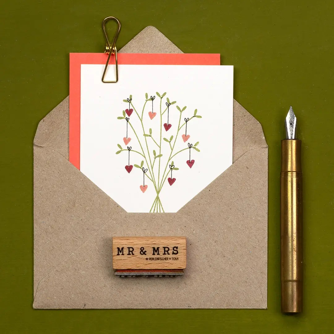 stempel hochzeit blumenstrauss stempel herz stempel