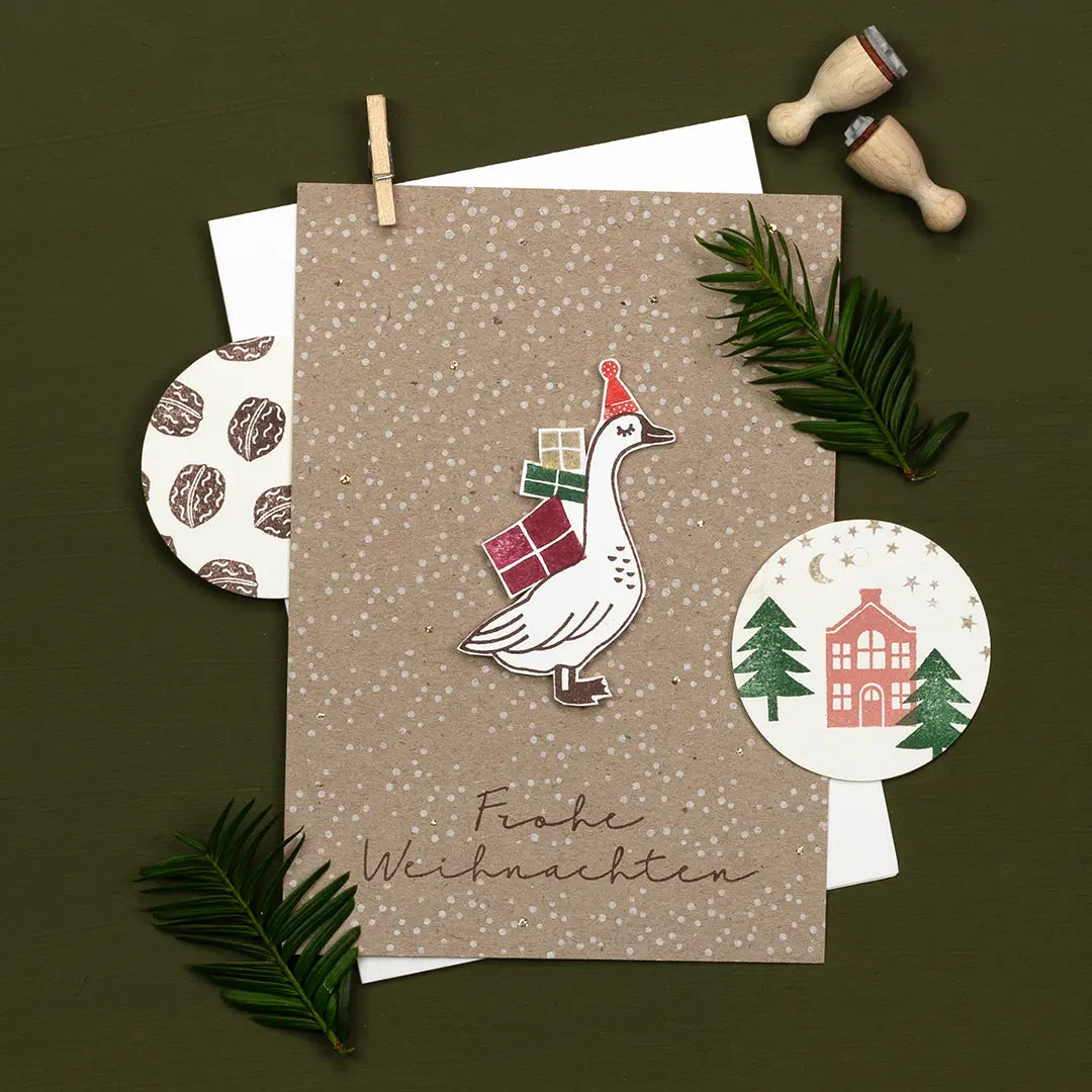 stempel weihnachten stempel gans stempel schnee stempel geschenk stempel tannenbaum stempel sterne
